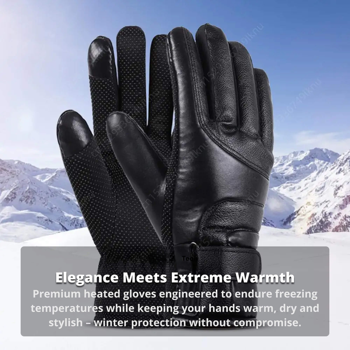Heated gloves for women UK – Women's thermo waterproof winter gloves with touchscreen & USB rechargeable warm design