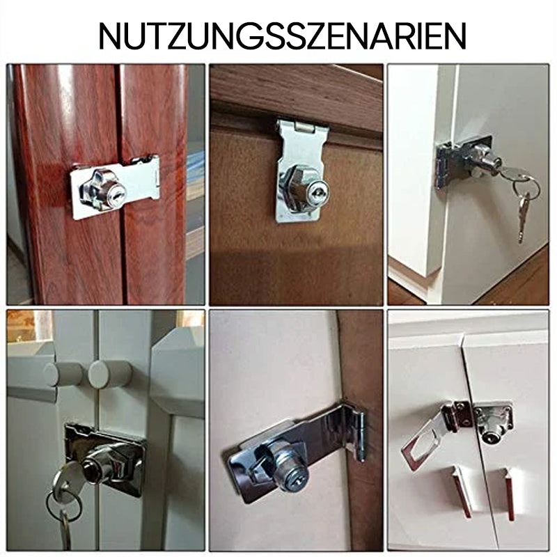 Door lock bolt | Installation without drilling with key