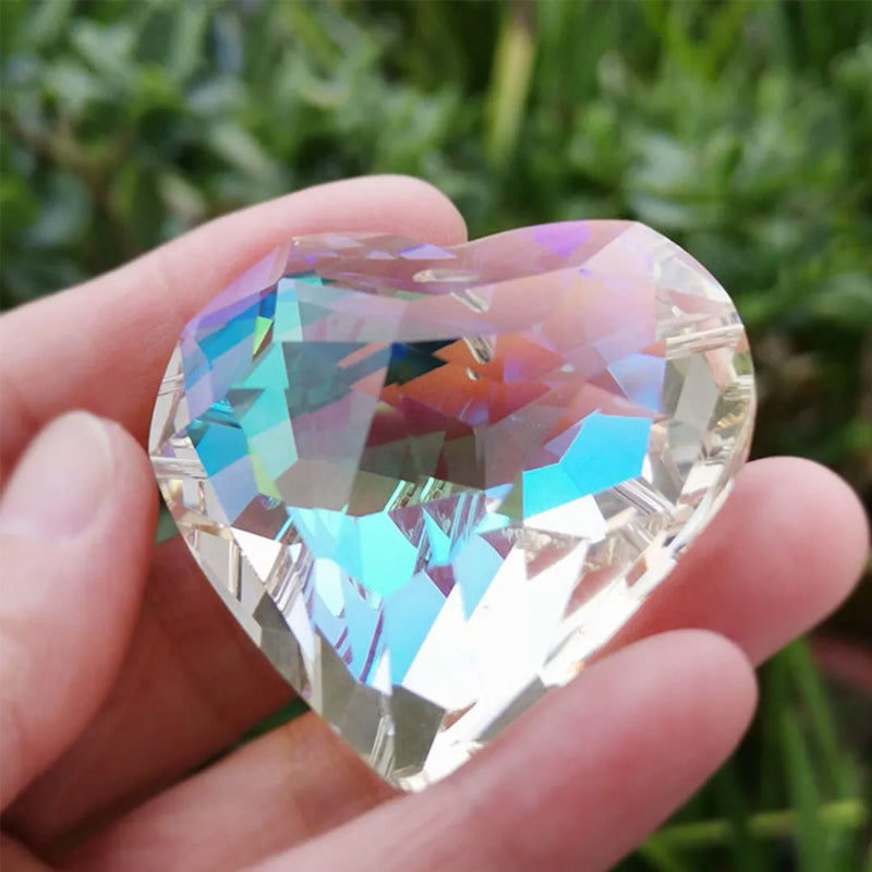 Hanging Heart Sun Catcher Prism Crafts