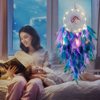 Crystal Tree of Life Feather Glow Dreamcatcher