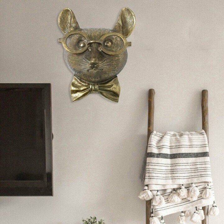 Unique animal head wall decoration for home