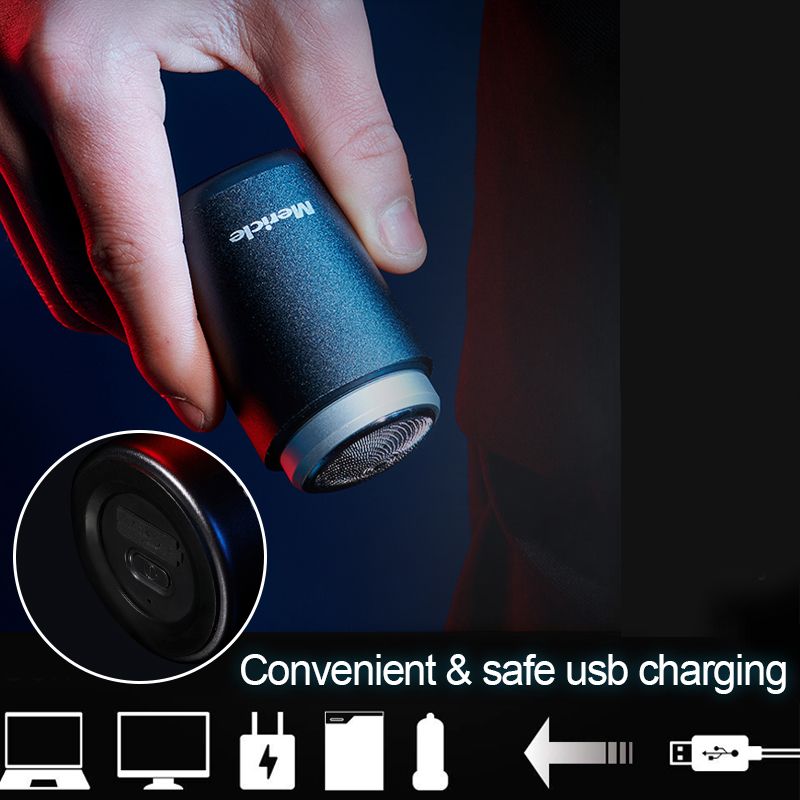 Compact, washable electric shaver