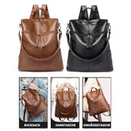 Backpack with large capacity - Full leather