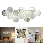 Vinantica | Hexagonal Mirror Wall Sticker