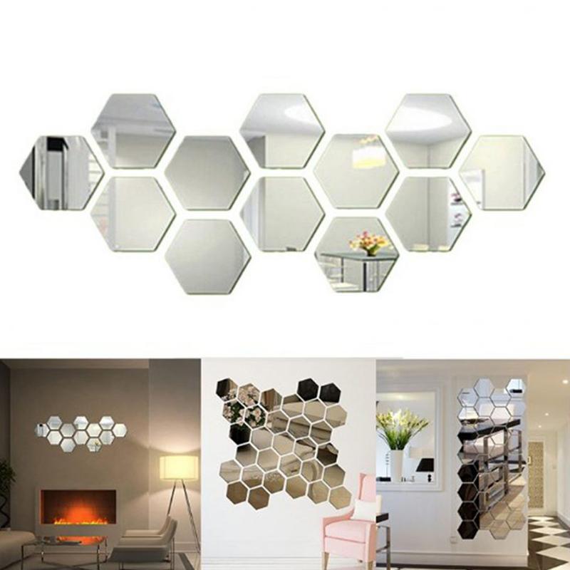 Vinantica | Hexagonal Mirror Wall Sticker