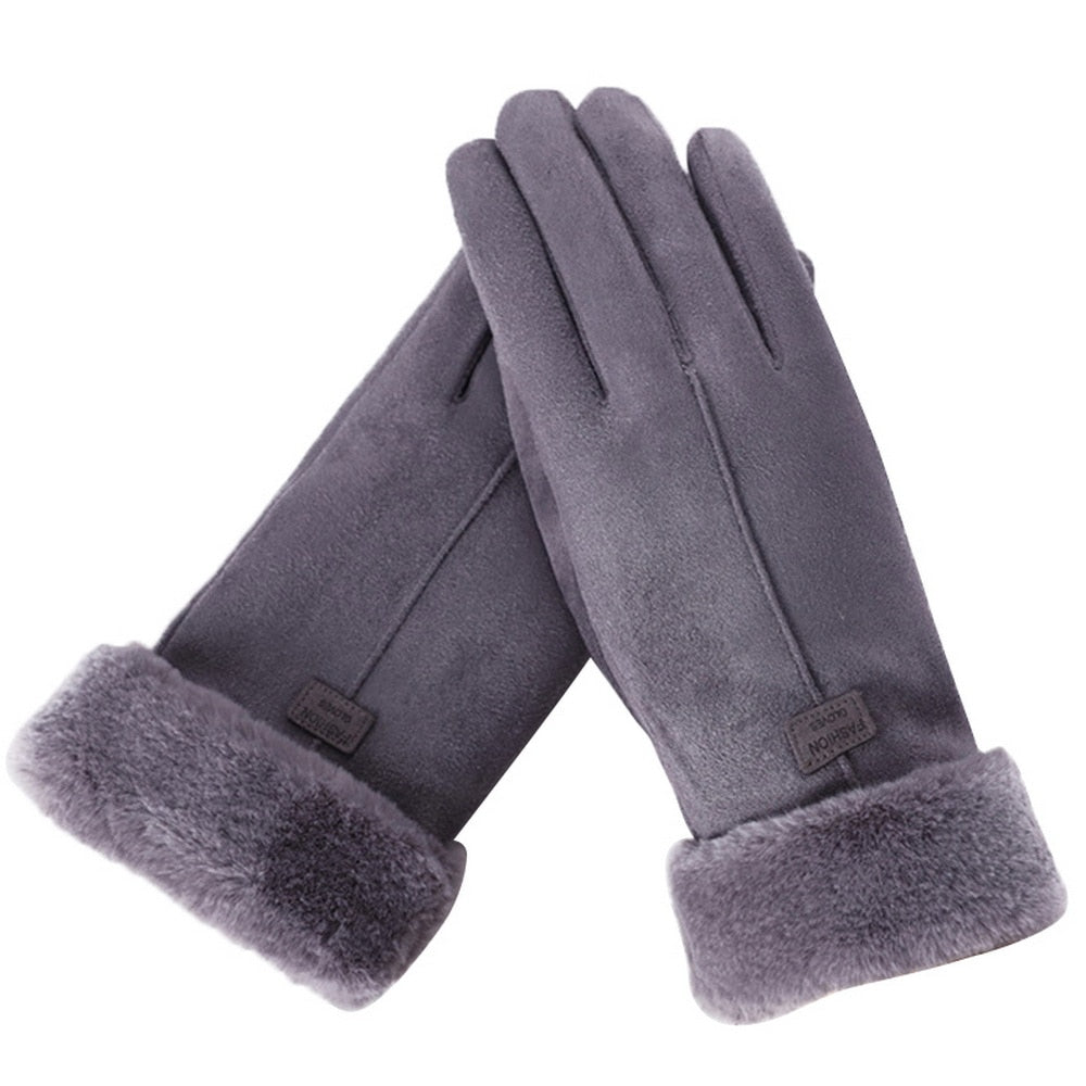 Warm waterproof winter gloves with touchscreen compatibility