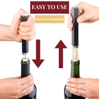 WineLuxe Air Pressure Wine Aerator – Stainless Steel & Ergonomic Design