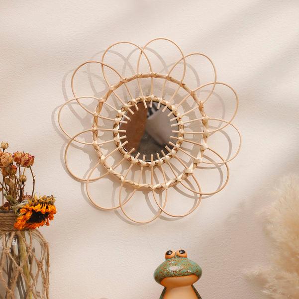 Vinantica | Handmade Rattan Decorative Wall Mirror