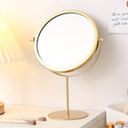 VintageGlow – Adjustable Makeup Mirror with Iron Frame