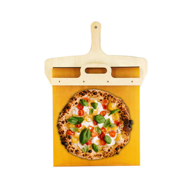 Sliding pizza peel | Easy handling with non-stick surface | Wood