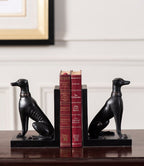 Guard Dog Bookend Set - Black