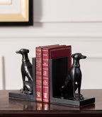 Guard Dog Bookend Set - Black