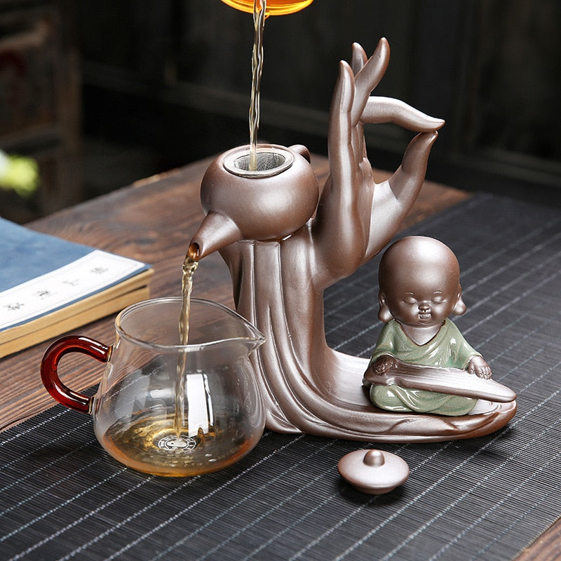 Ebony Tea Ceremony Accessories Six Gentlemen Set Purple Tone Tea Set Tea Cabinet Filter Small Monk Decoration
