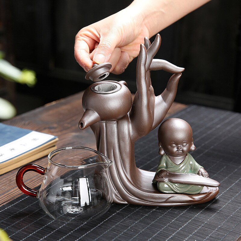 Ebony Tea Ceremony Accessories Six Gentlemen Set Purple Tone Tea Set Tea Cabinet Filter Small Monk Decoration