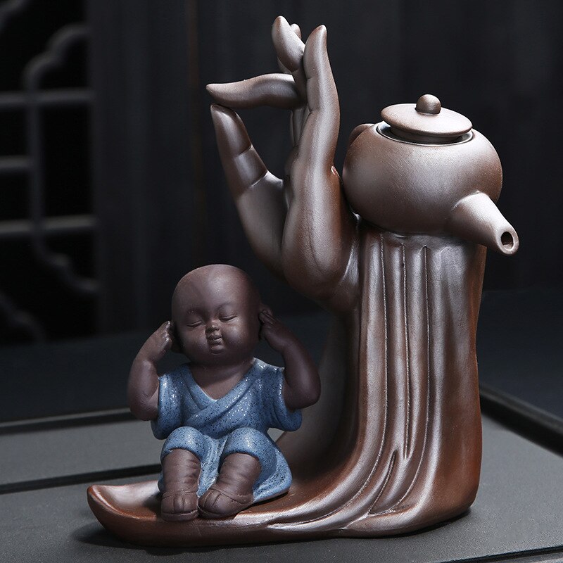 Ebony Tea Ceremony Accessories Six Gentlemen Set Purple Tone Tea Set Tea Cabinet Filter Small Monk Decoration