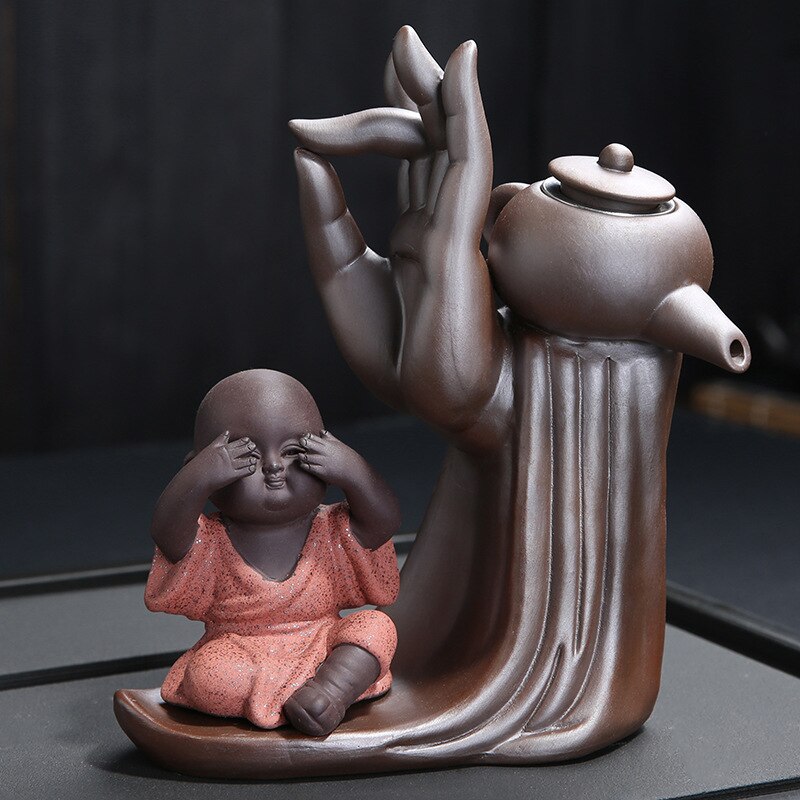 Ebony Tea Ceremony Accessories Six Gentlemen Set Purple Tone Tea Set Tea Cabinet Filter Small Monk Decoration