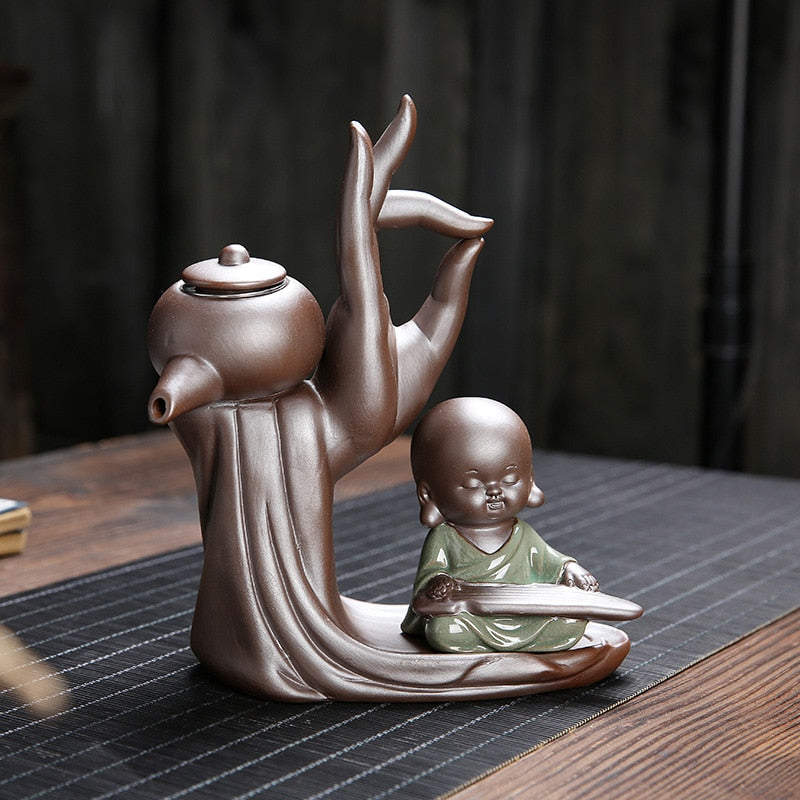 Ebony Tea Ceremony Accessories Six Gentlemen Set Purple Tone Tea Set Tea Cabinet Filter Small Monk Decoration