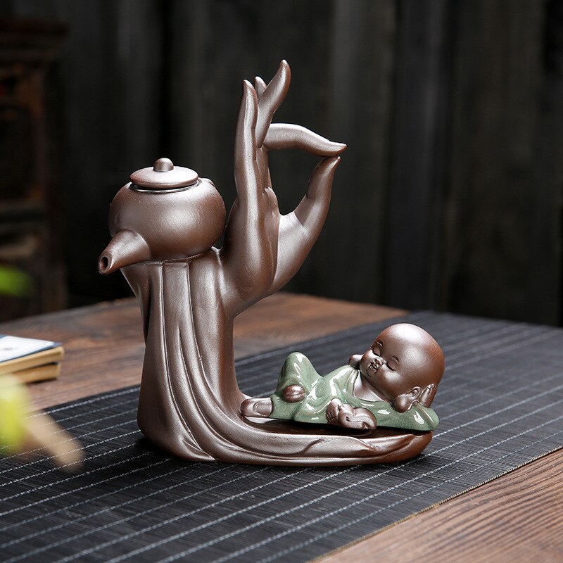 Ebony Tea Ceremony Accessories Six Gentlemen Set Purple Tone Tea Set Tea Cabinet Filter Small Monk Decoration