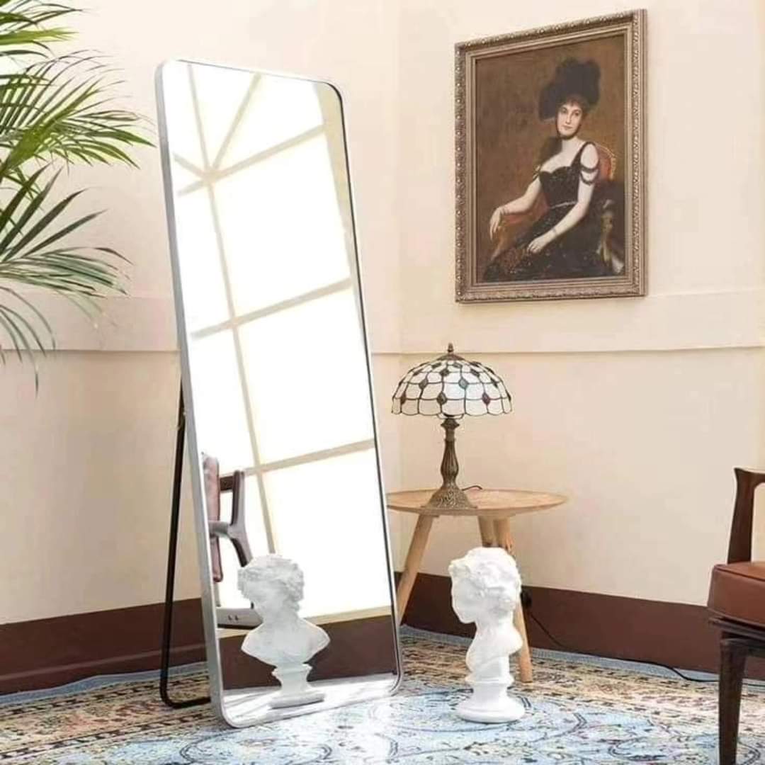 Unbreakable Full Body Mirror with Metallic Frame