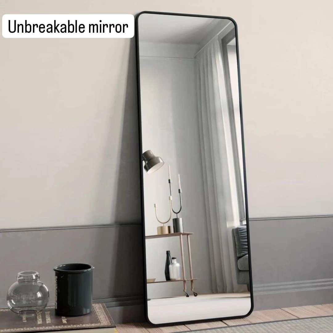 Unbreakable Full Body Mirror with Metallic Frame