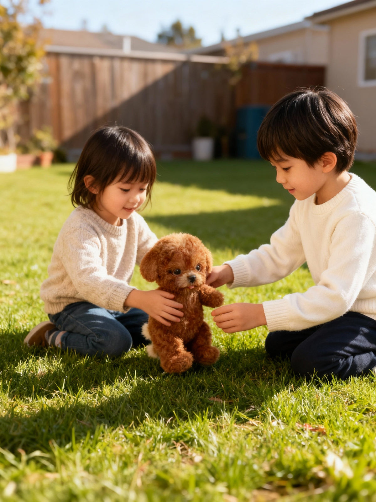 Nicoo Interactive Robot Dog | Runs, Barks, Wags its Tail | Plush, Battery-Powered Toy