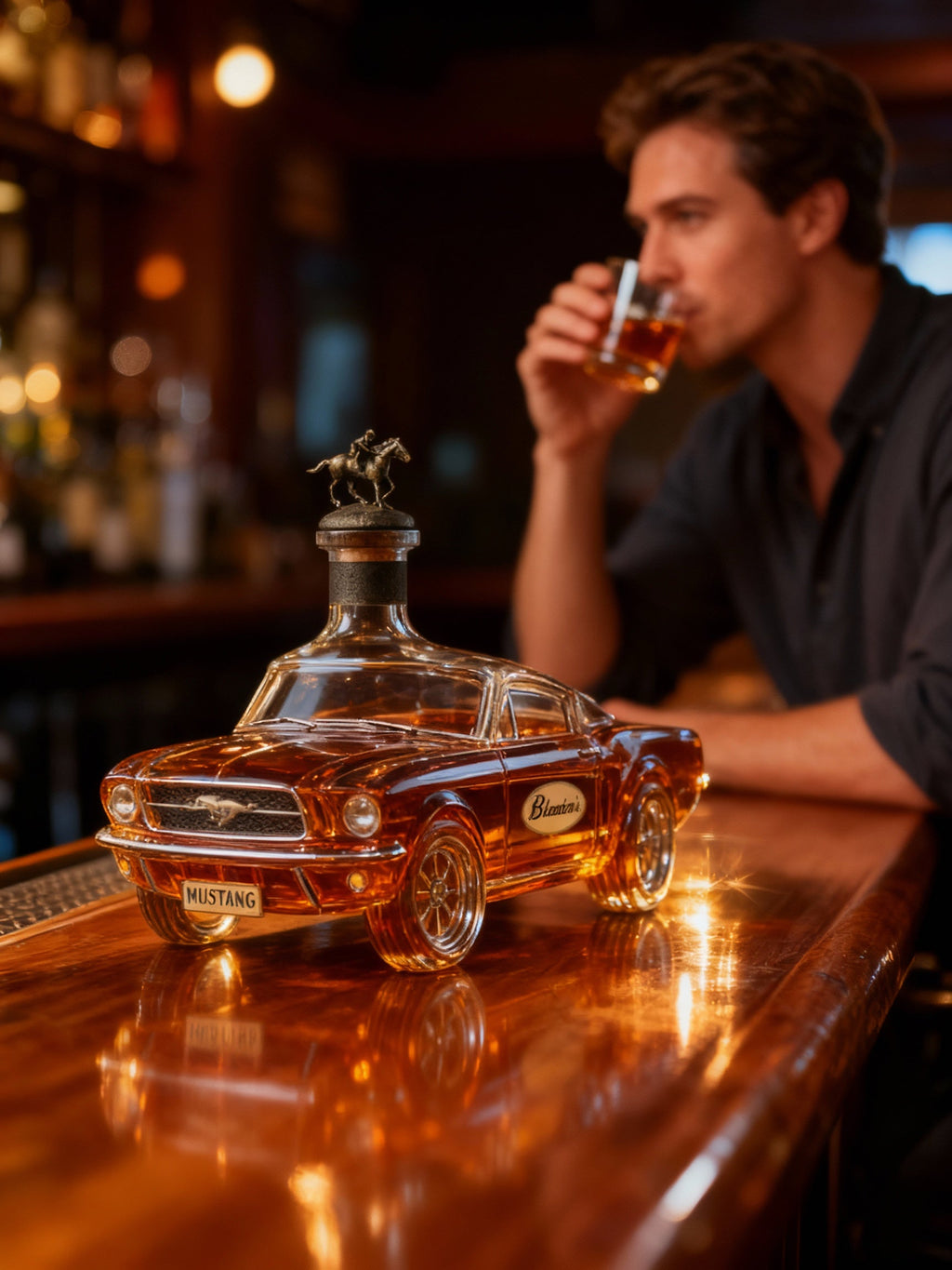 Mustang Car-Shaped Whiskey Decanter