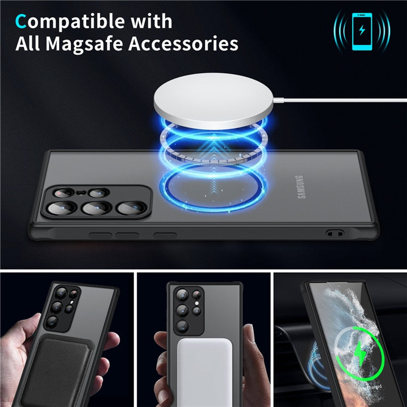 Magnetic phone case for Samsung Galaxy – MagSafe compatible, shockproof