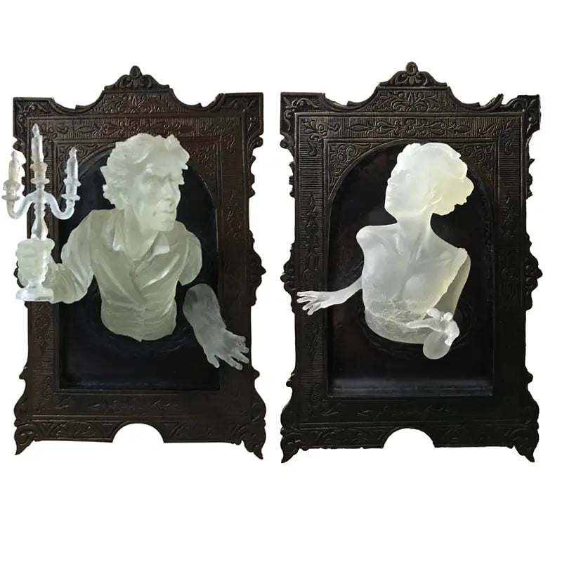 Vinantica | Spirit in the Mirror – Shining 3D wall decoration made of resin for mysterious spaces