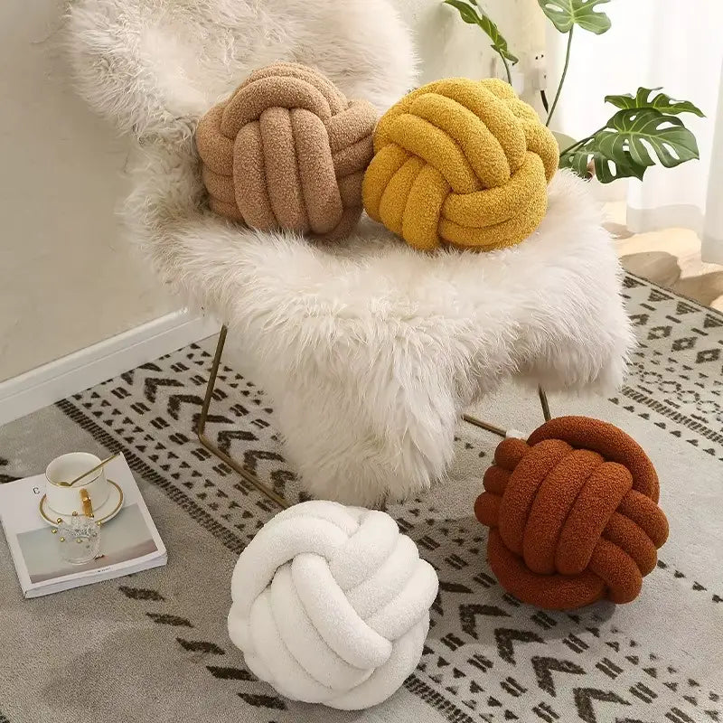 Cozy handmade tufted throw pillow