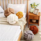 Cozy handmade tufted throw pillow