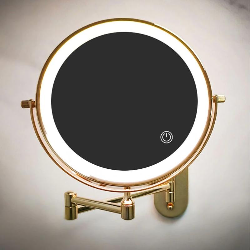 Vinantica | GlamGlow Deluxe LED Makeup Mirror – Magnifying Vanity Mirror with Dimmable Light