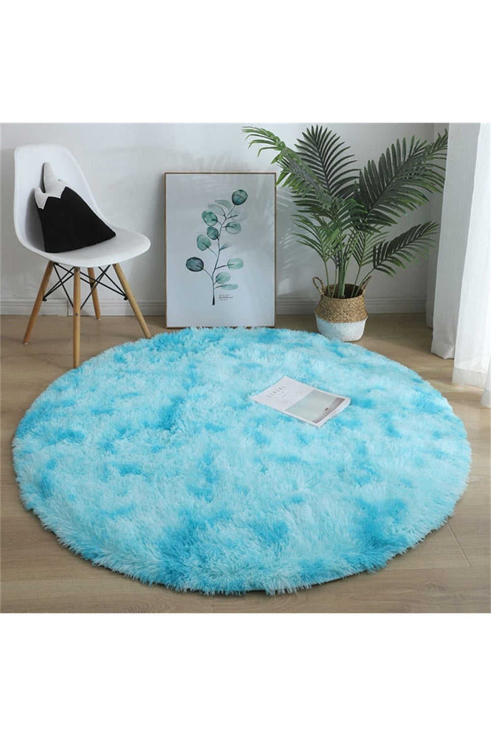 Fluffy Round Rug