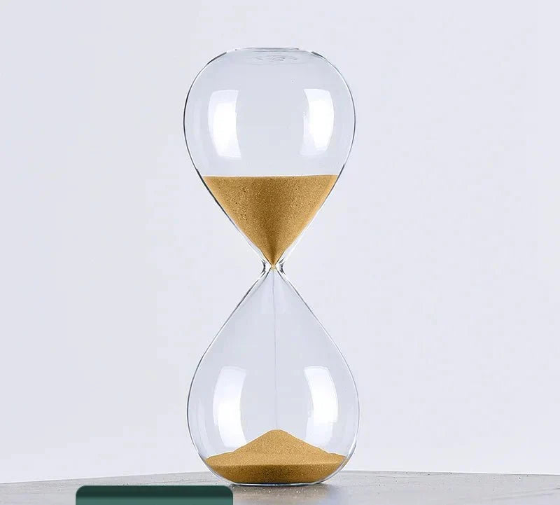 Glass Sand Timer | Stylish Decoration with 5/10/30/60 Minutes Indication