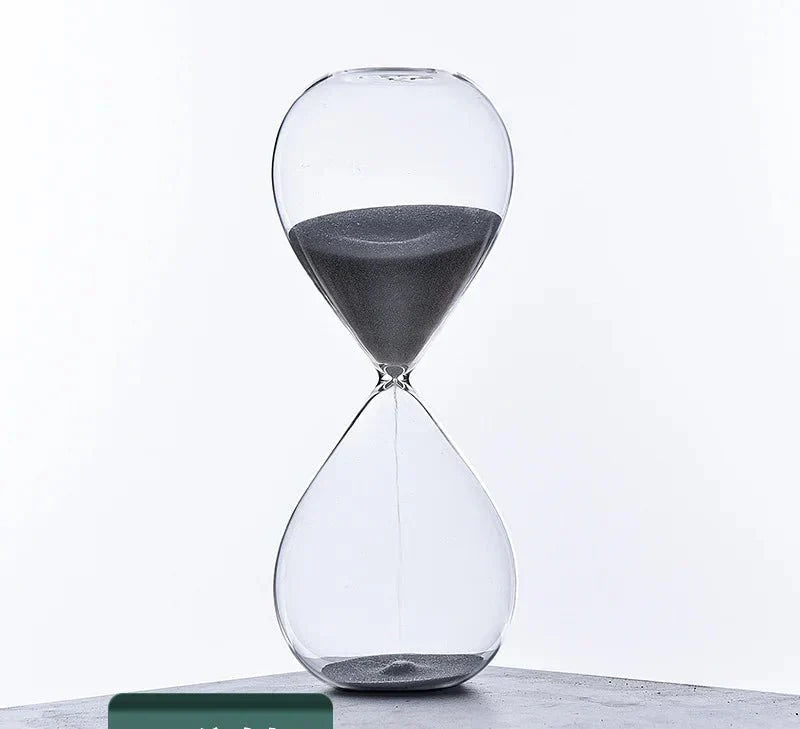 Glass Sand Timer | Stylish Decoration with 5/10/30/60 Minutes Indication