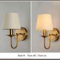 Elegant Fabric Wall Lamp - Vintage European Charm for Every Space