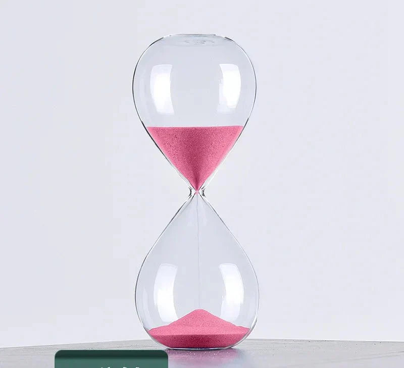 Glass Sand Timer | Stylish Decoration with 5/10/30/60 Minutes Indication
