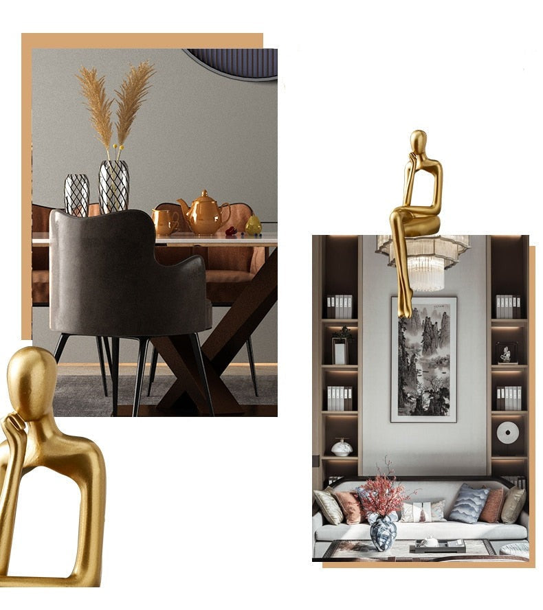 Modern Figurines Abstract Home Decor Sculpture