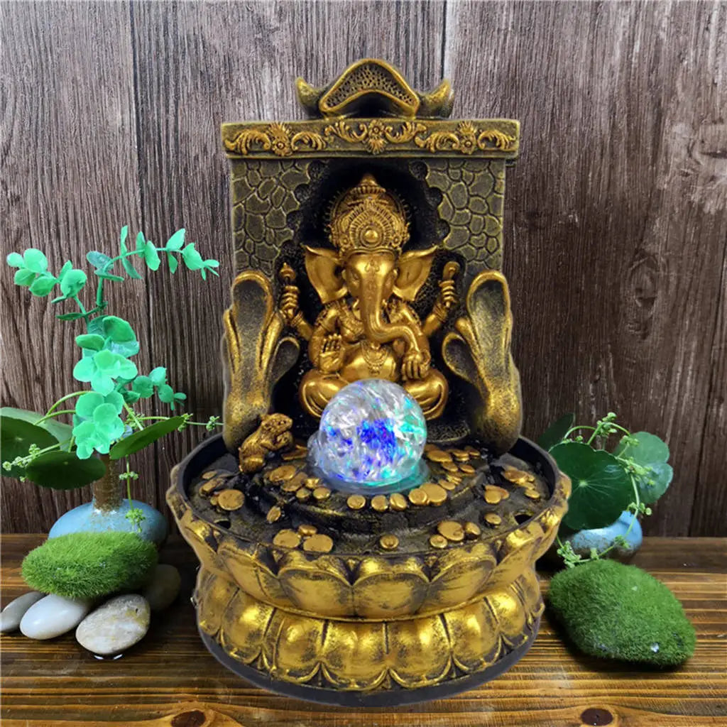 Stunning Ganesha Statue with LED Inner Water Source