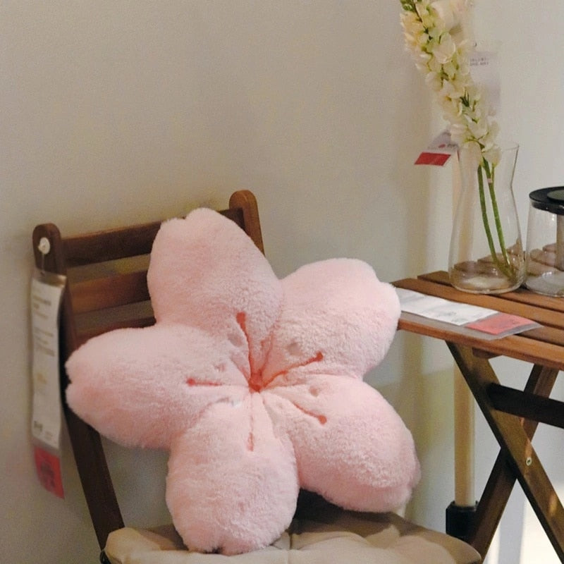 Colorful Cherry Flower Seat Cushion Pillow | Vinantica