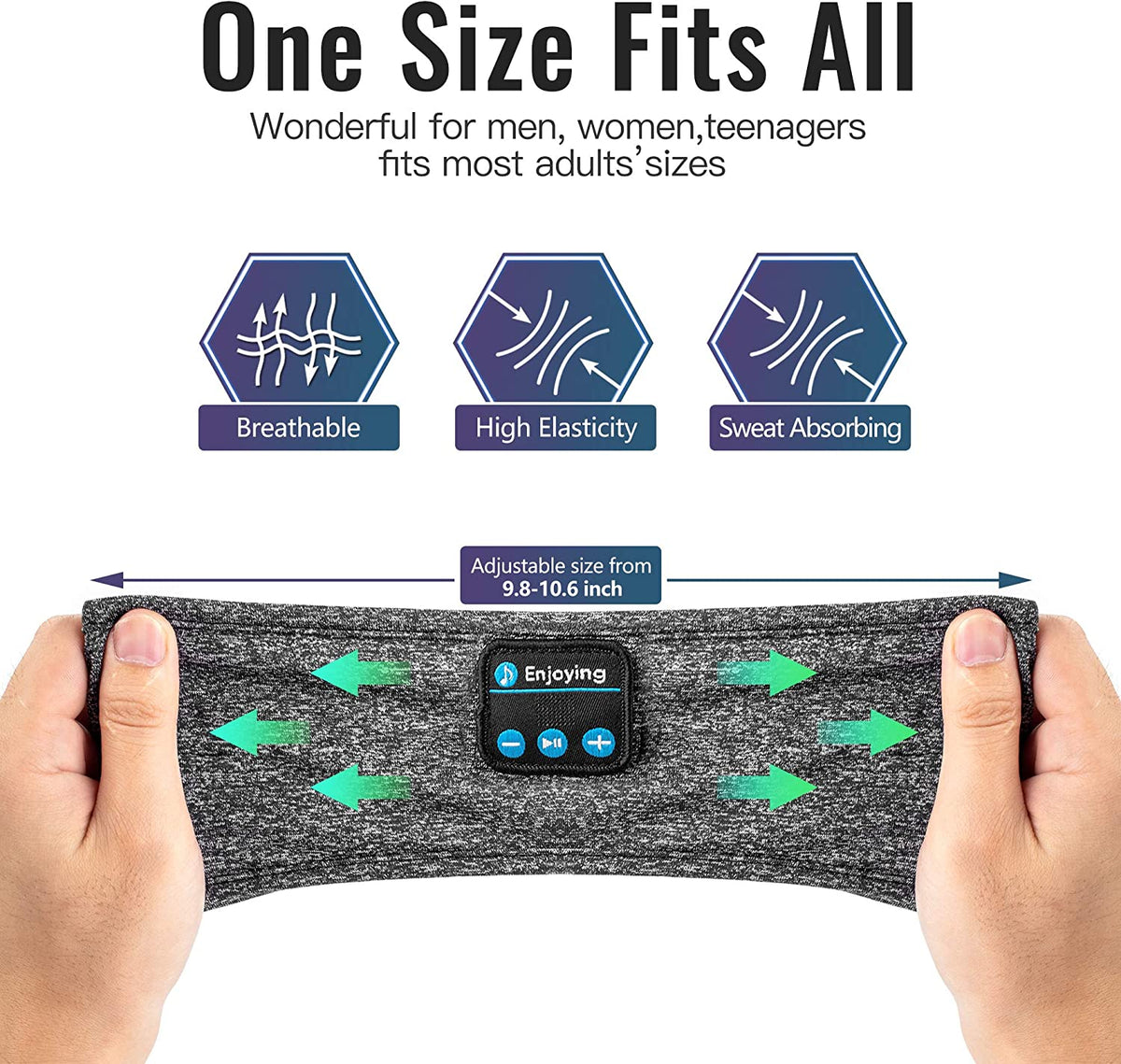 Sleep headband: Thin and wireless