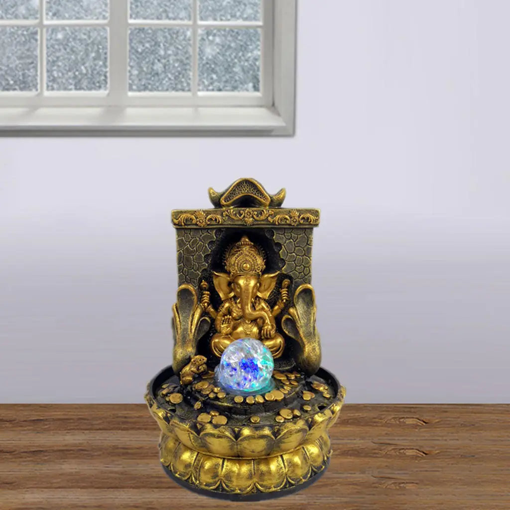 Stunning Ganesha Statue with LED Inner Water Source