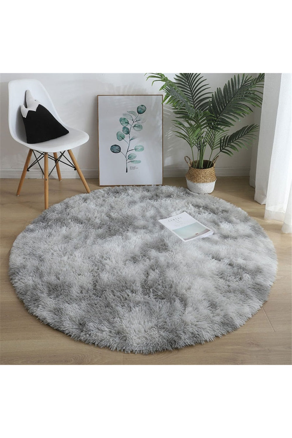 Fluffy Round Rug