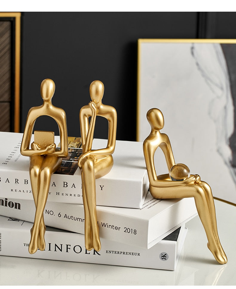 Modern Figurines Abstract Home Decor Sculpture