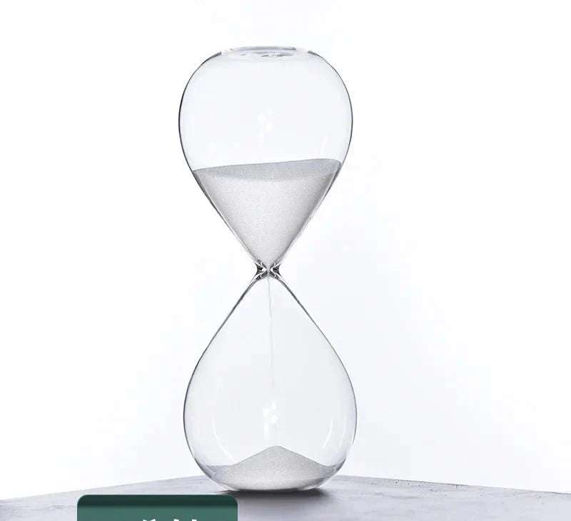 Glass Sand Timer | Stylish Decoration with 5/10/30/60 Minutes Indication