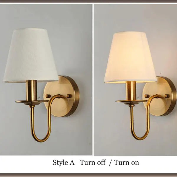 Elegant Fabric Wall Lamp - Vintage European Charm for Every Space