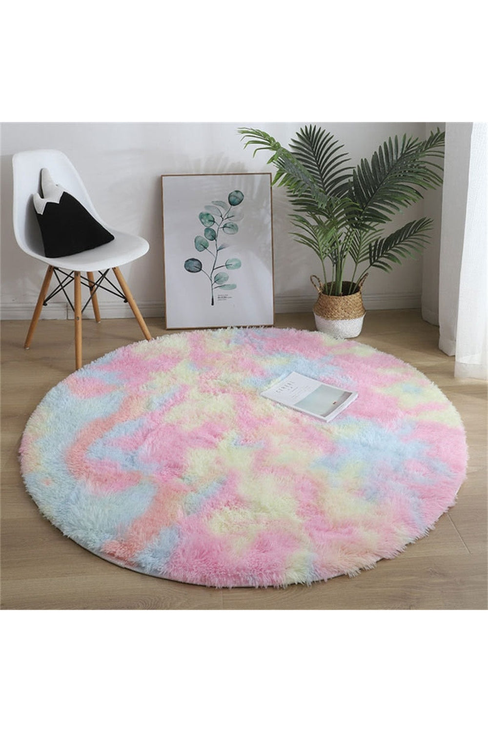Fluffy Round Rug