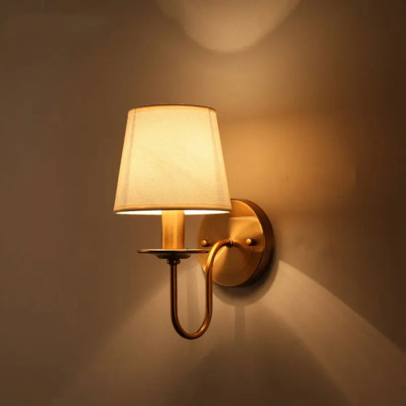 Elegant Fabric Wall Lamp - Vintage European Charm for Every Space