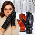Heated gloves for women UK – Women's thermo waterproof winter gloves with touchscreen & USB rechargeable warm design