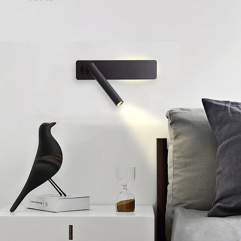 LED wall lights | adjustable arm, warm light