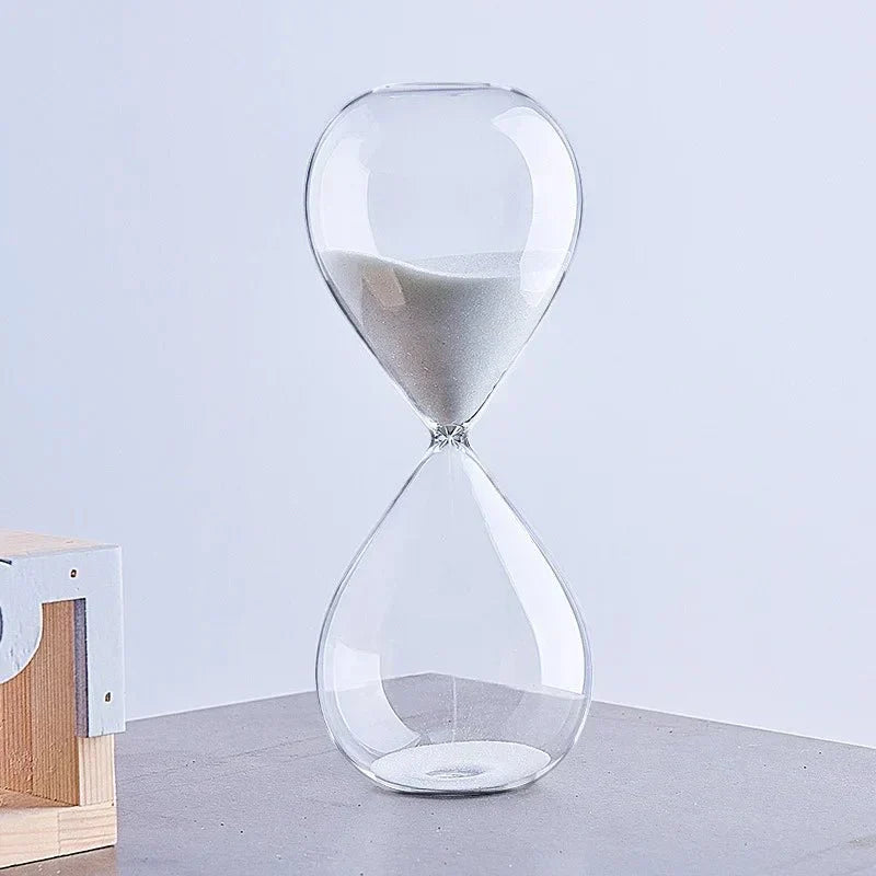 Glass Sand Timer | Stylish Decoration with 5/10/30/60 Minutes Indication